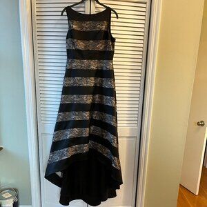 Black lace long Adrianna Papell dress